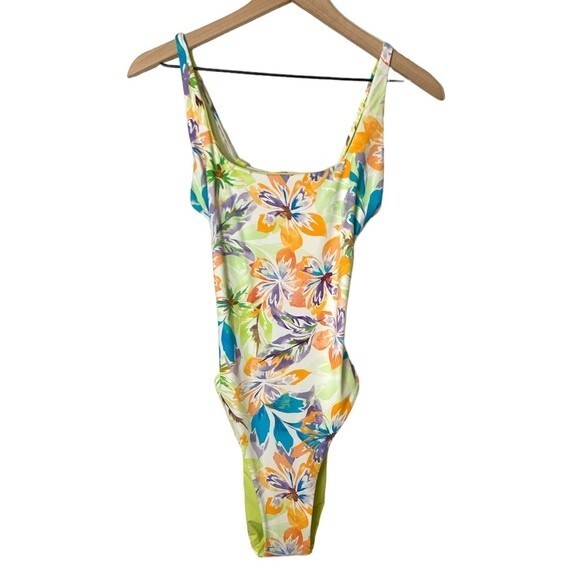 NWT REVERSIBLE ROXY Women's Retro Revo One Piece Swimsuit. SIZE LARGE - Picture 6 of 10